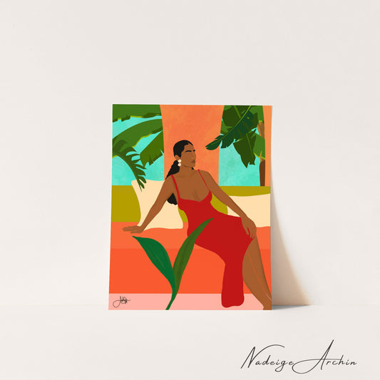 By the Palms Print