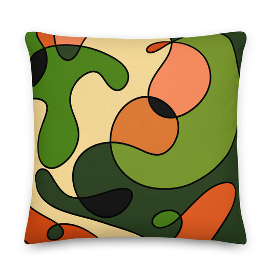 Papaya Throw Pillow